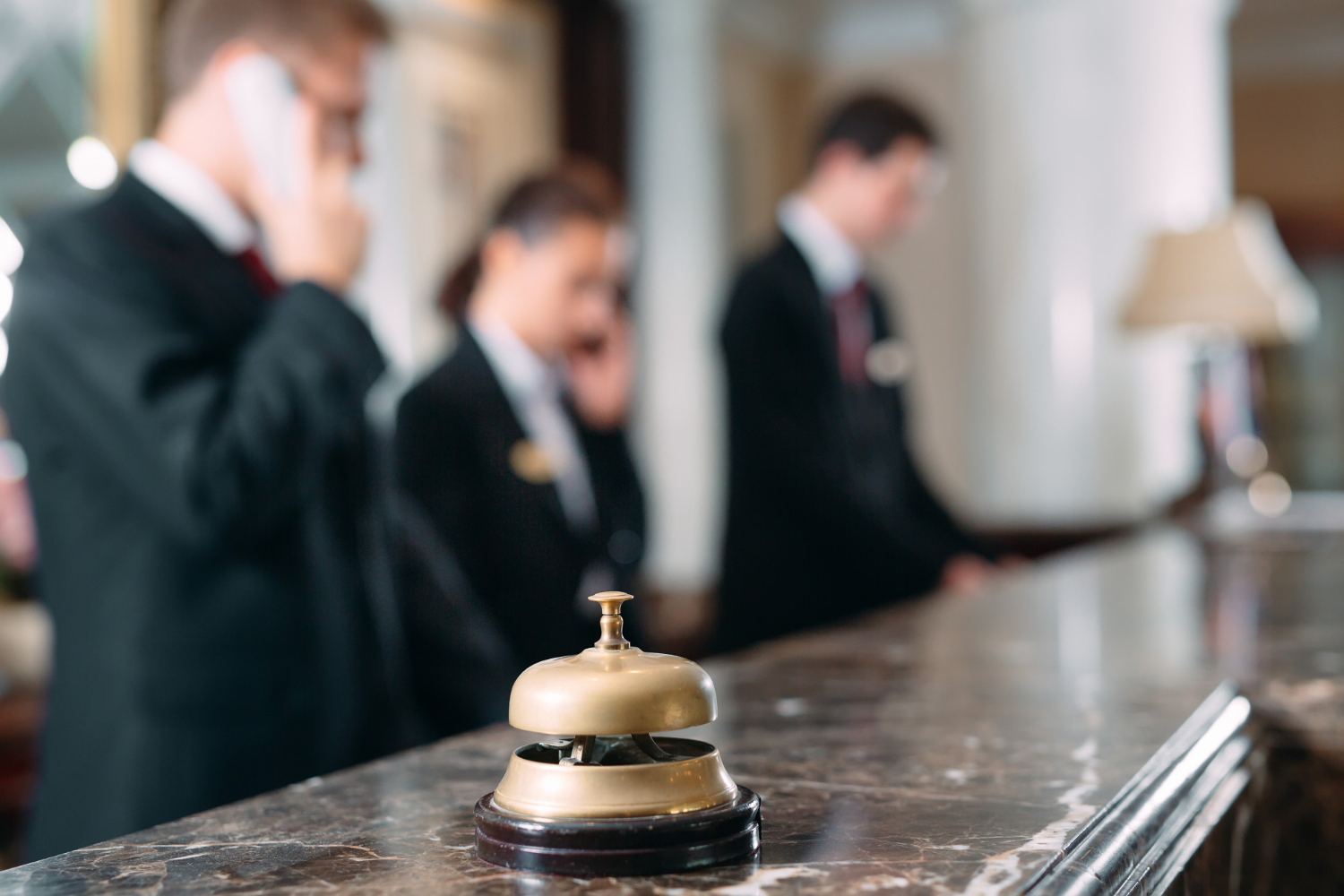 Hotel reception desk