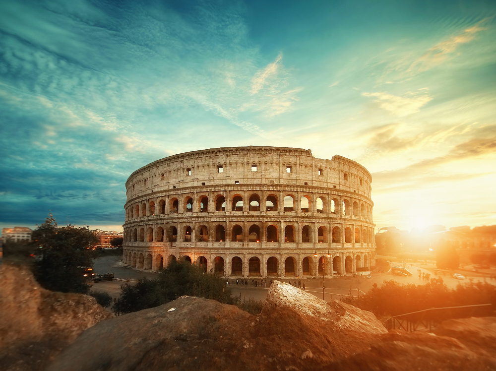 The Colosseum in central Rome