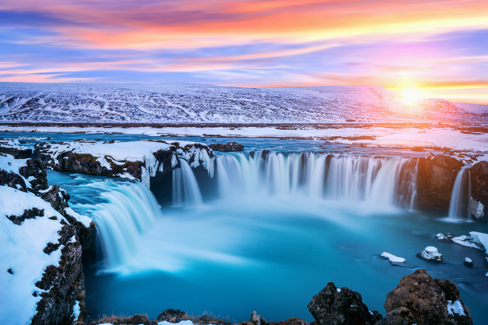 Iceland landscape with dramatic scenery