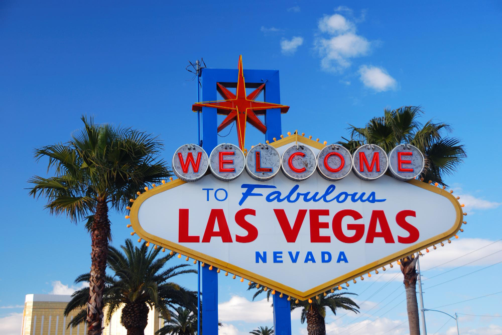 The Welcome to Fabulous Las Vegas sign on Las Vegas Boulevard