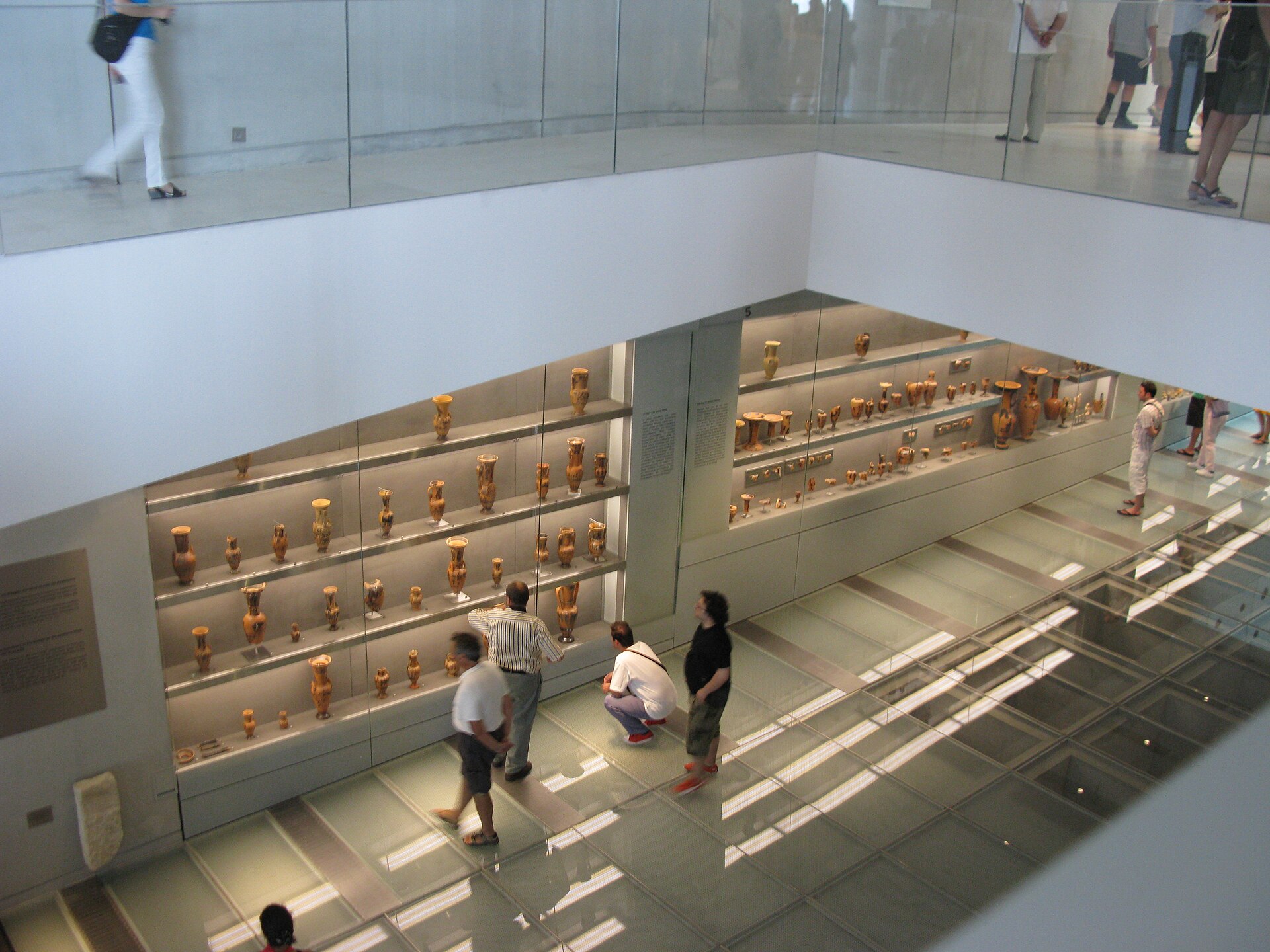 Gallery inside the Acropolis Museum in Athens