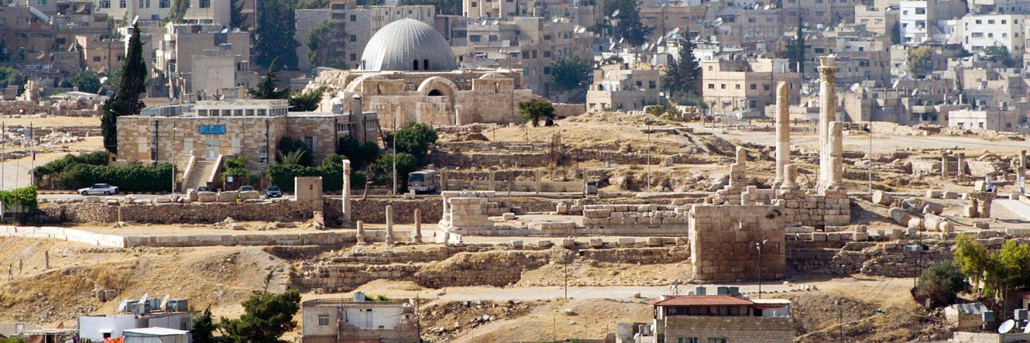 Roman columns of the Temple of Hercules on the Amman Citadel hill