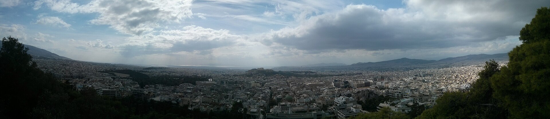 Panorama of Athens seen from Lycabettus Hill
