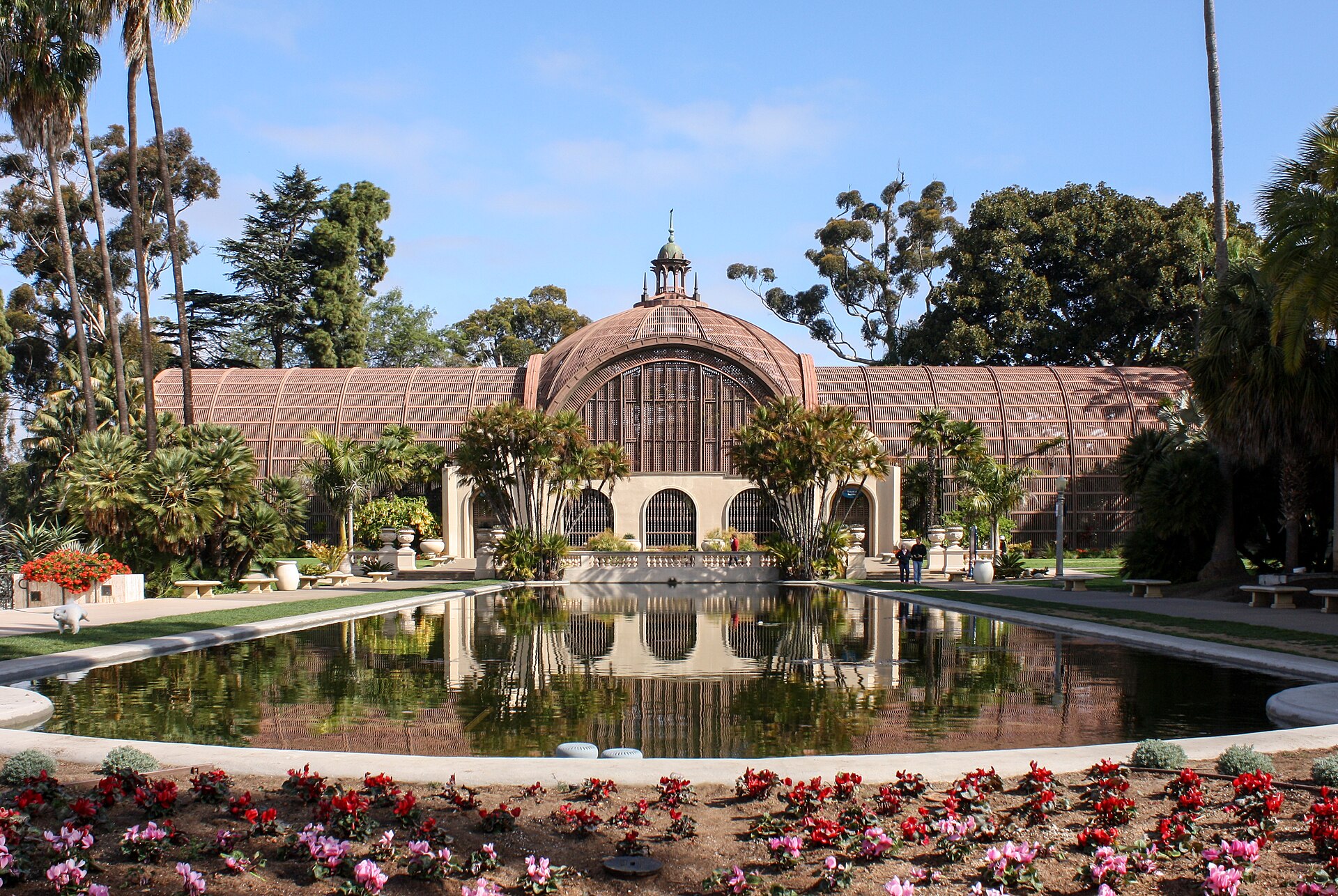 Botanical Building and lily pond in Balboa Park, San Diego