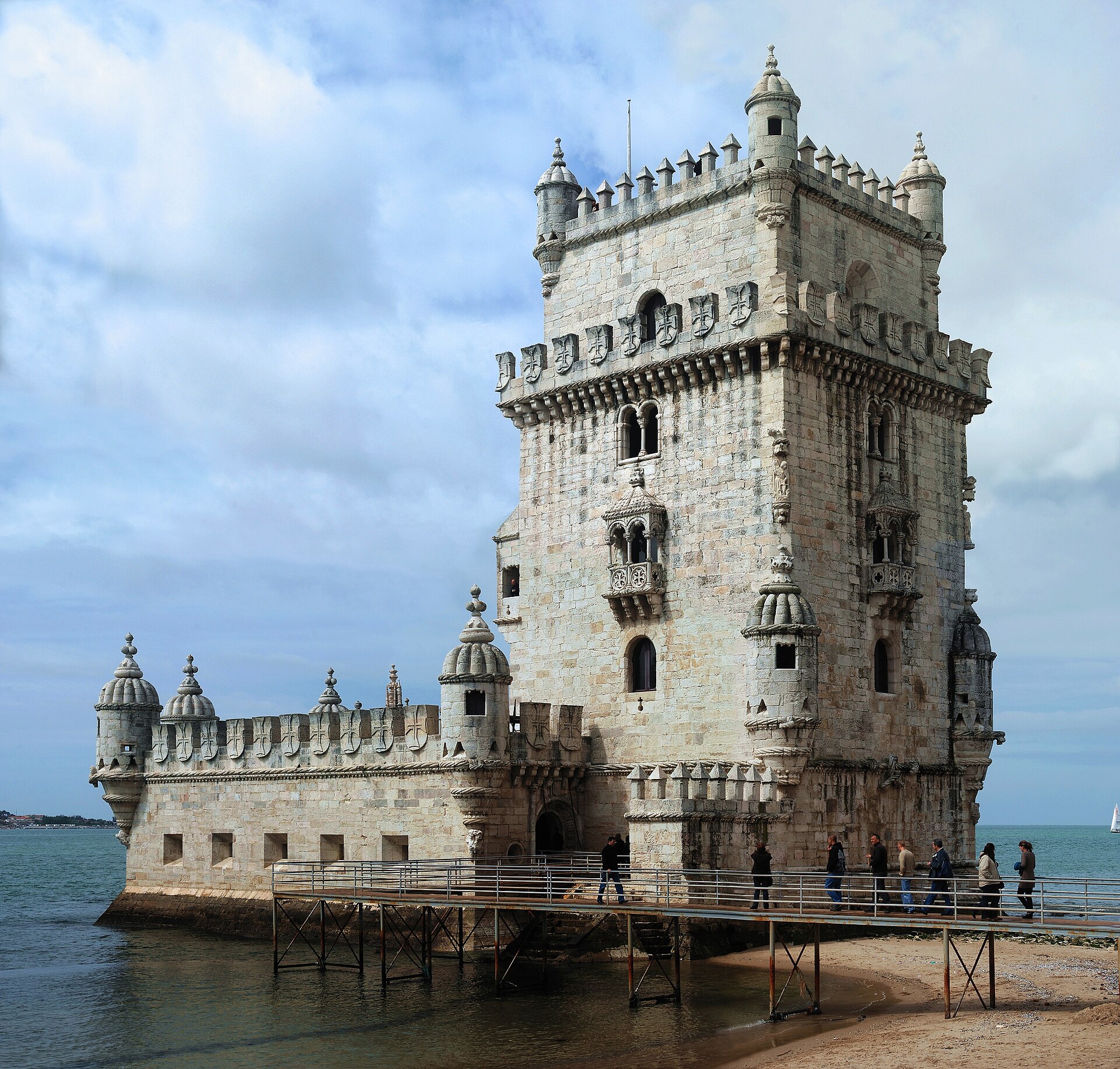 The Torre de Belem on the Tagus in Lisbon