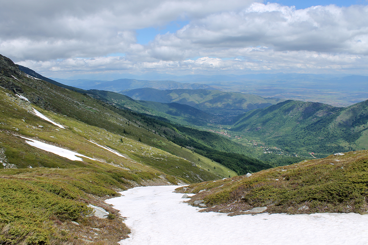 Mountain landscape in Pelister National Park above Bitola, North Macedonia