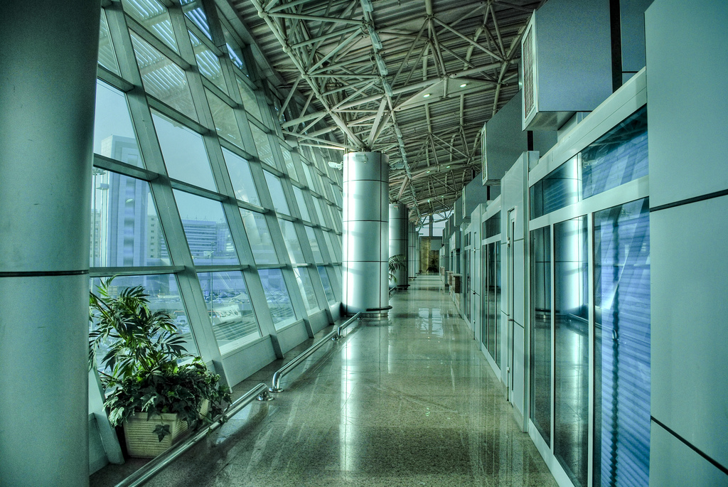 Interior walkway inside Cairo International Airport Terminal 3