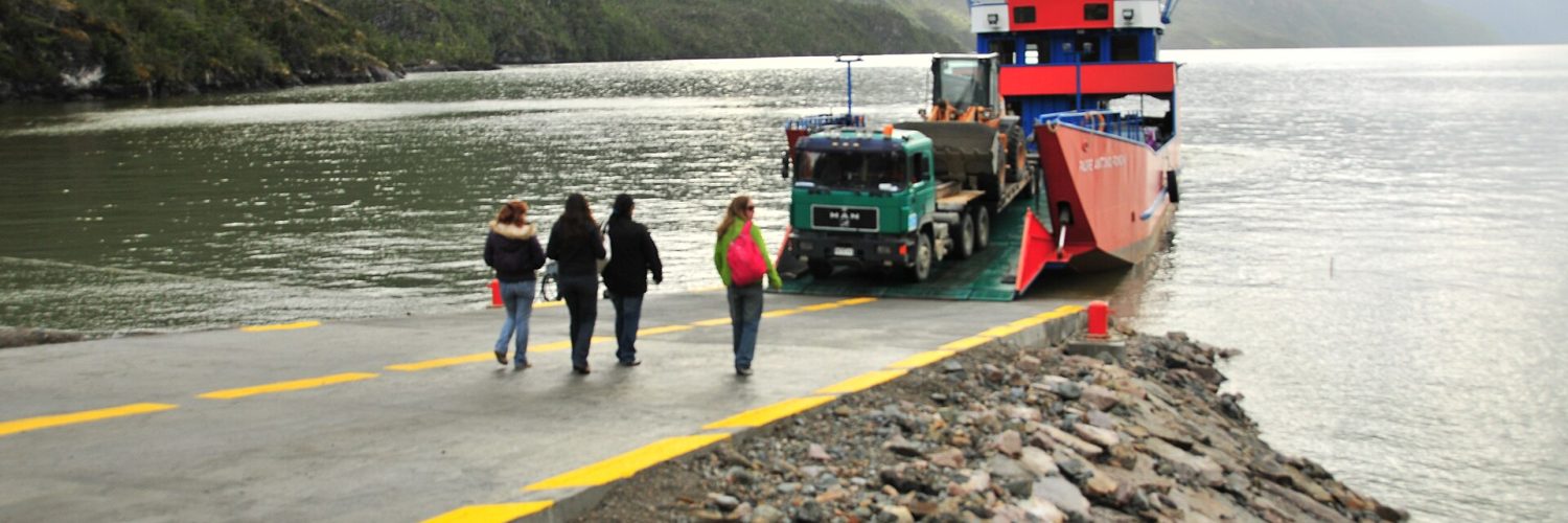 Gravel section of the Carretera Austral winding through Chilean Patagonia