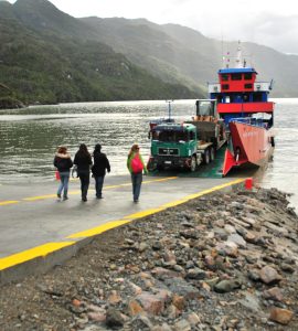 Gravel section of the Carretera Austral winding through Chilean Patagonia