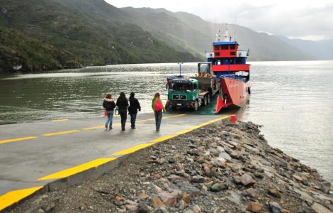 Gravel section of the Carretera Austral winding through Chilean Patagonia