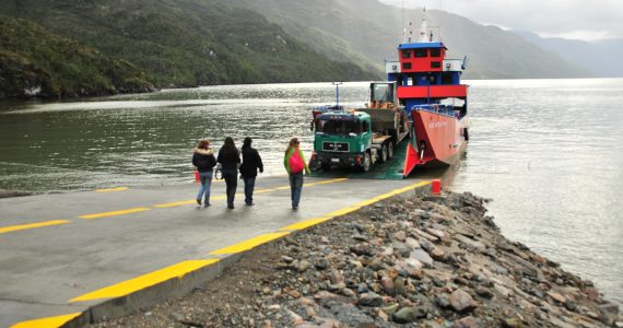 Gravel section of the Carretera Austral winding through Chilean Patagonia