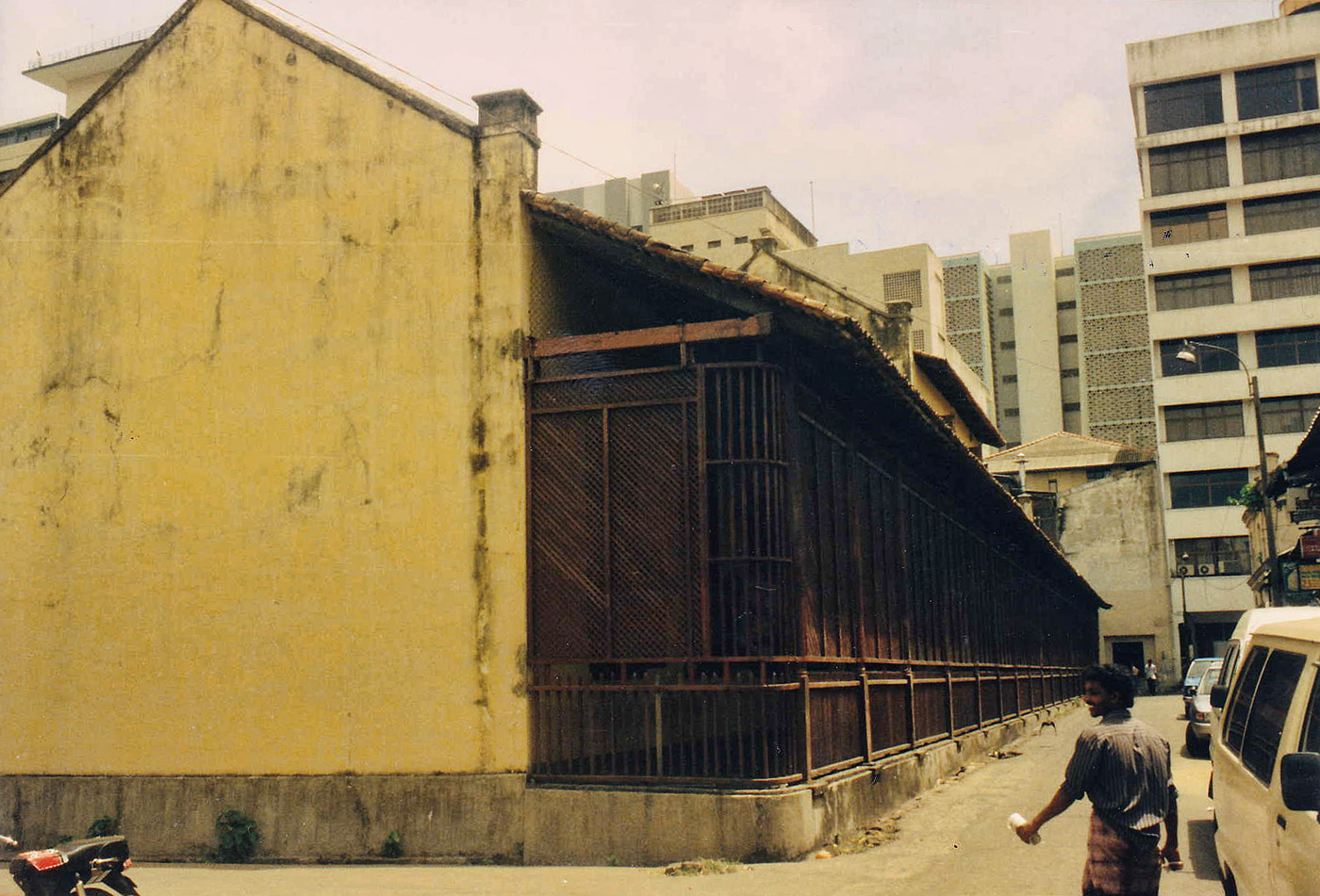The colonnaded courtyard of the restored Old Dutch Hospital precinct in Colombo Fort