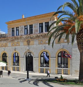 Venetian-era buildings and narrow lanes in the old town of Corfu
