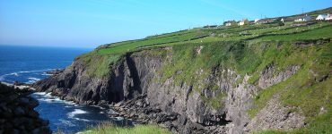 View over the Atlantic coastline from Dunbeg Fort on the Dingle Peninsula