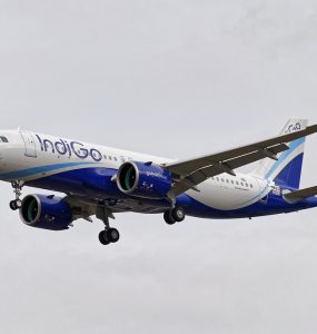 An IndiGo Airbus A320, the backbone aircraft of India domestic flights