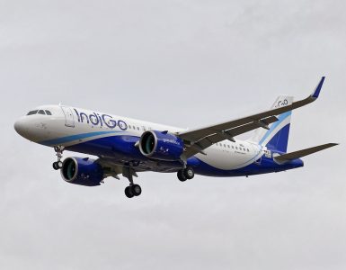 An IndiGo Airbus A320, the backbone aircraft of India domestic flights