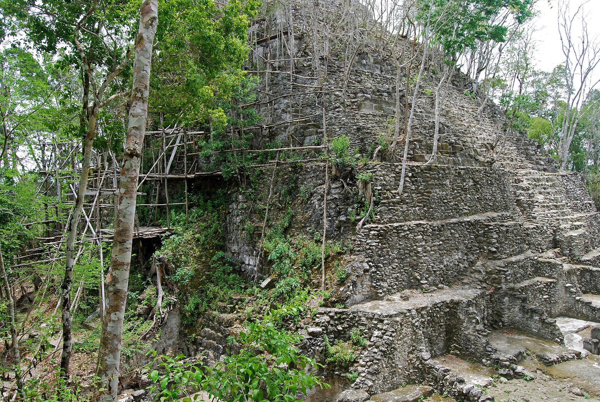 The jungle-covered pyramids of El Mirador in northern Guatemala