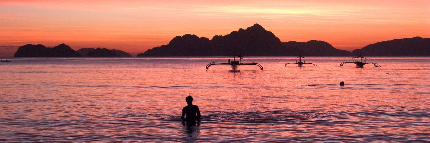 Limestone cliffs and lagoon in El Nido, Palawan, Philippines