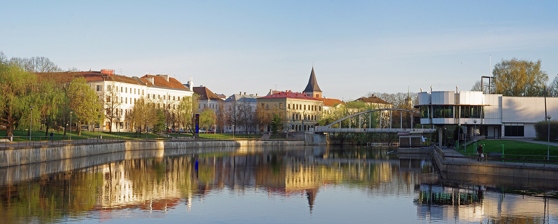 Town Hall Square in the centre of Tartu, Estonia