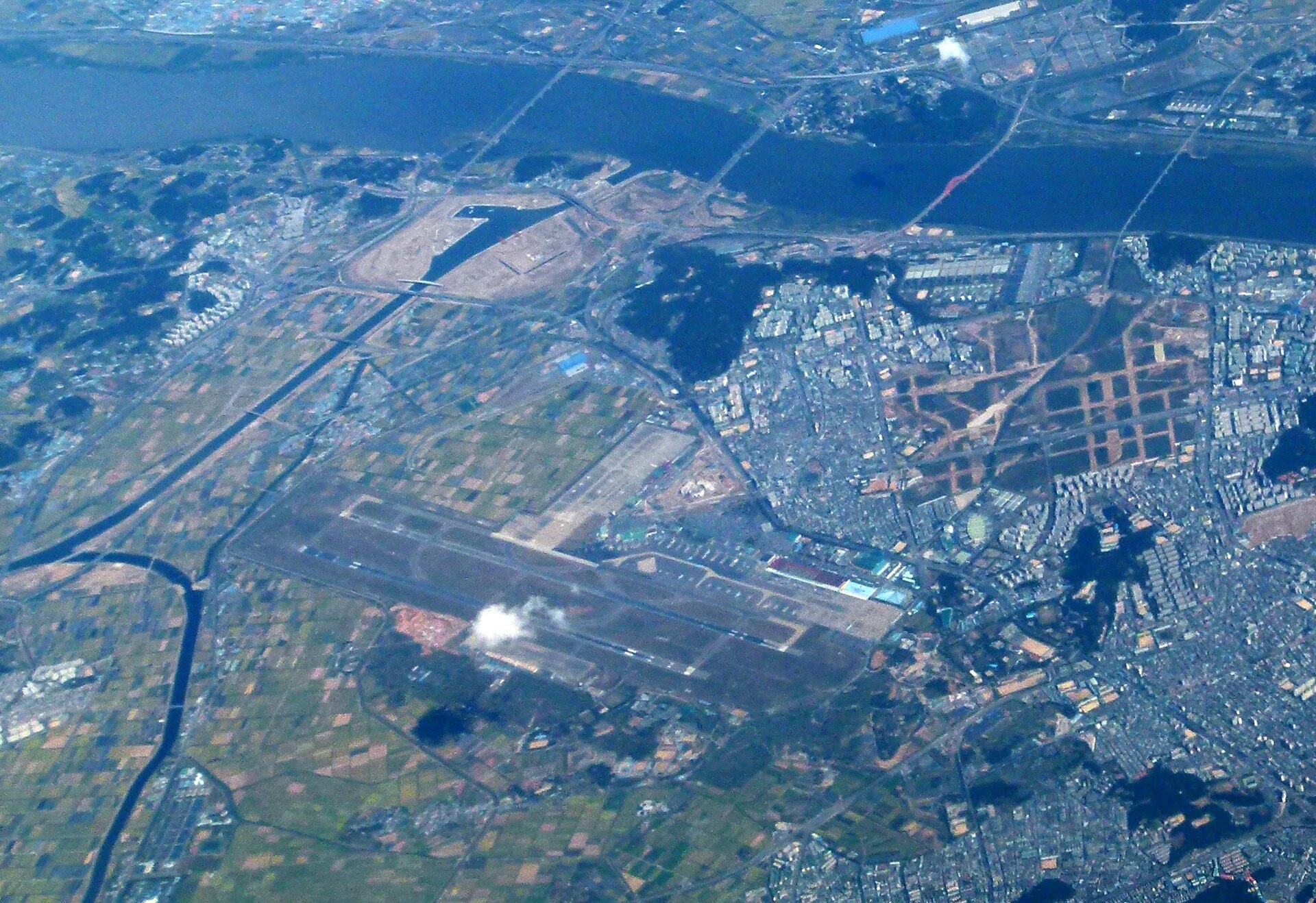 Gimpo International Airport terminal in Seoul, the hub for South Korean domestic flights