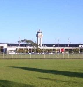 The terminal building at Jose Maria Cordova International Airport in Rionegro