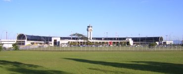 The terminal building at Jose Maria Cordova International Airport in Rionegro