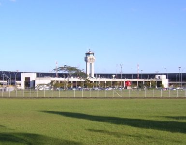 The terminal building at Jose Maria Cordova International Airport in Rionegro