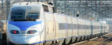 A KTX high-speed train of Korail