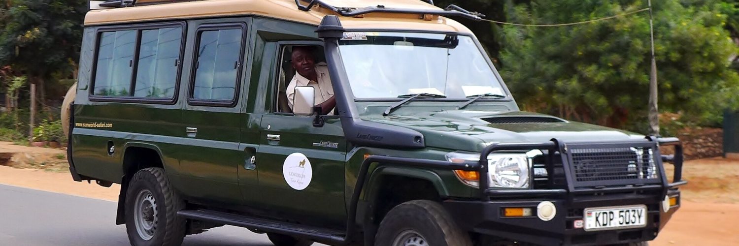 A Toyota Land Cruiser fitted out as a safari vehicle in Kenya