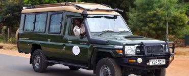 A Toyota Land Cruiser fitted out as a safari vehicle in Kenya
