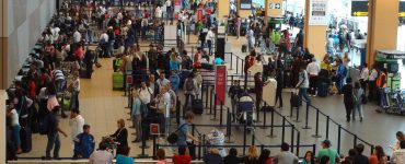 Passenger concourse at Jorge Chávez International Airport in Lima, the hub for domestic flights in Peru