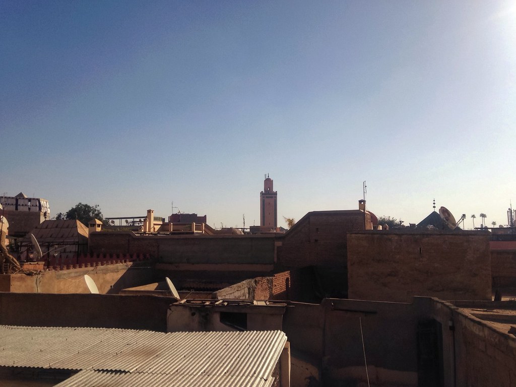 Narrow alley in the Marrakech medina