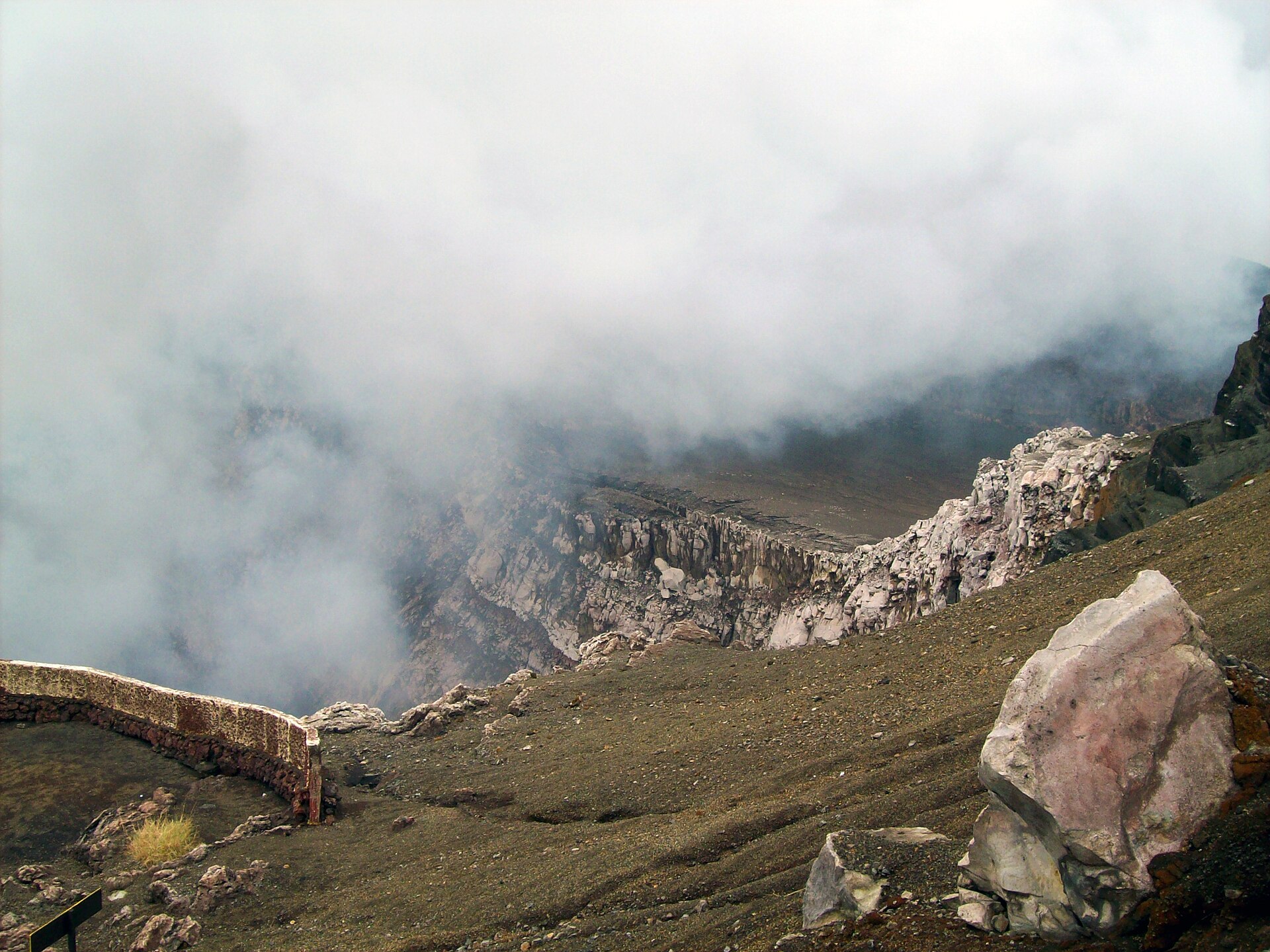 The active crater of Masaya Volcano near Managua, Nicaragua