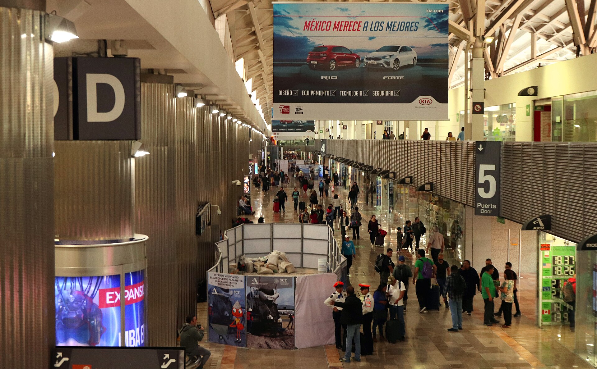 Mexico City International Airport, the main hub for domestic flights in Mexico