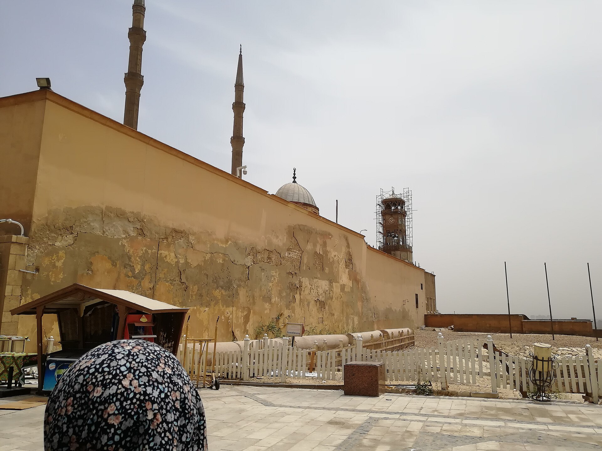 The Ottoman domes and twin minarets of the Muhammad Ali Mosque at the Cairo Citadel