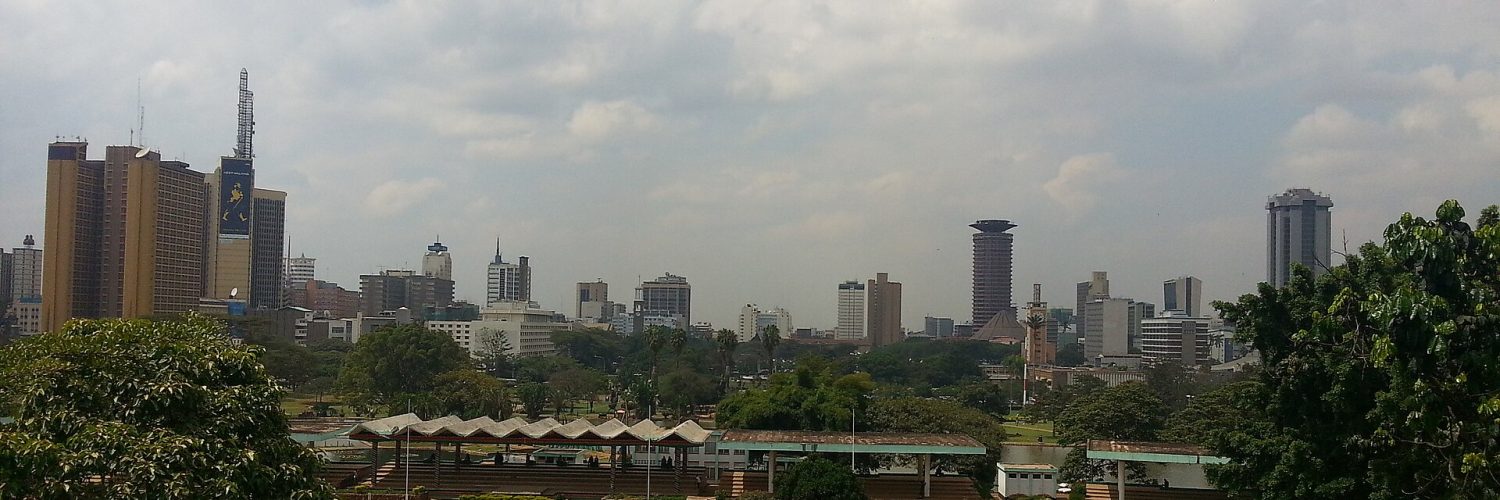 The skyline of central Nairobi