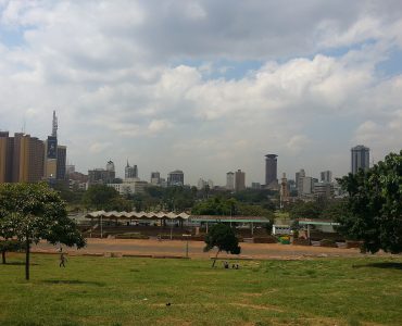 The skyline of central Nairobi