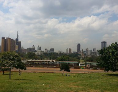The skyline of central Nairobi