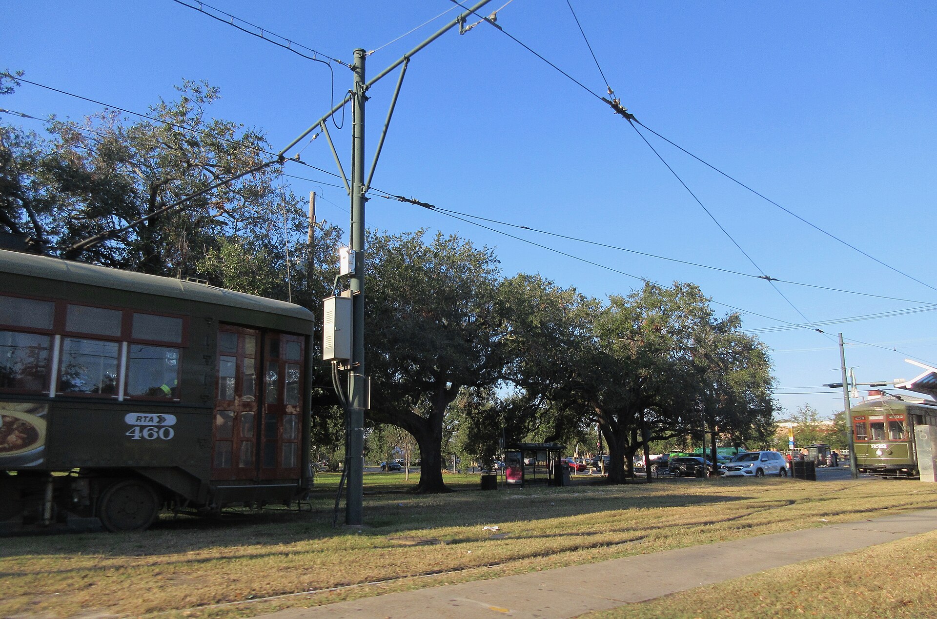 St. Charles streetcar in New Orleans