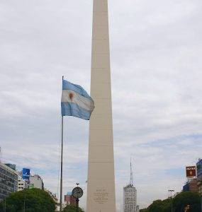 The Obelisco on Avenida 9 de Julio, Buenos Aires