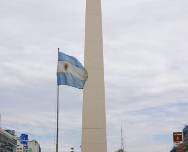 The Obelisco on Avenida 9 de Julio, Buenos Aires