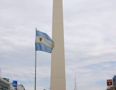 The Obelisco on Avenida 9 de Julio, Buenos Aires