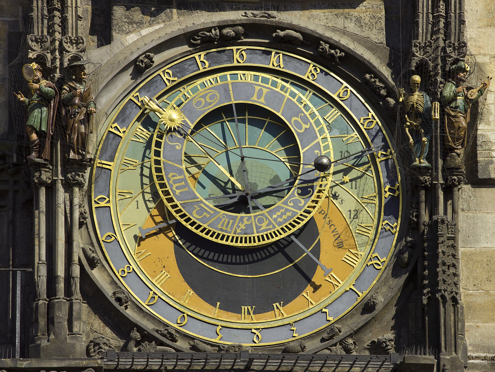 The Old Town Square and astronomical clock in Prague