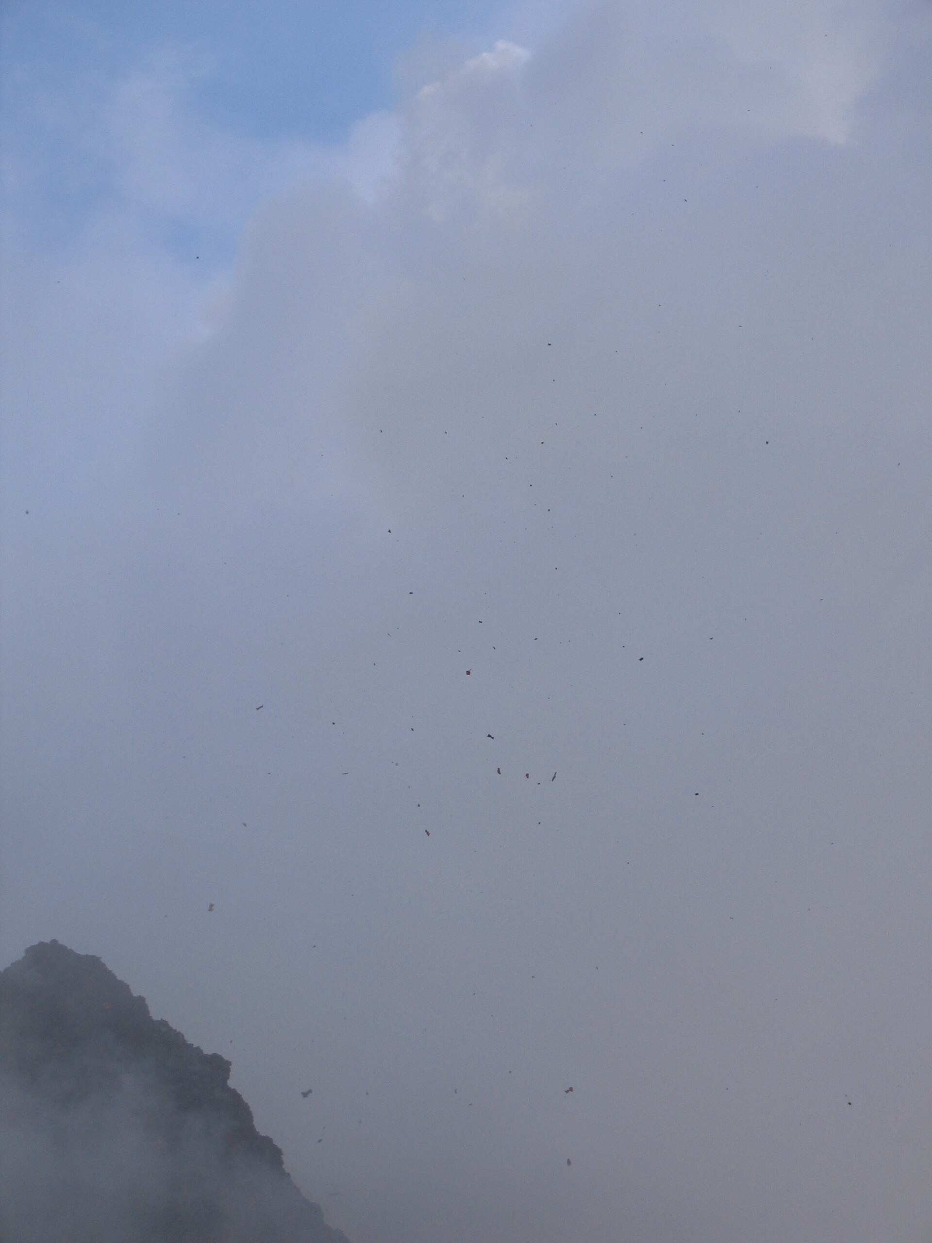 Fresh lava on the flank of Volcan Pacaya near Antigua, Guatemala