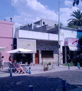 Low-rise buildings and leafy streets in Palermo Soho, Buenos Aires