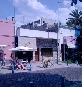 Low-rise buildings and leafy streets in Palermo Soho, Buenos Aires