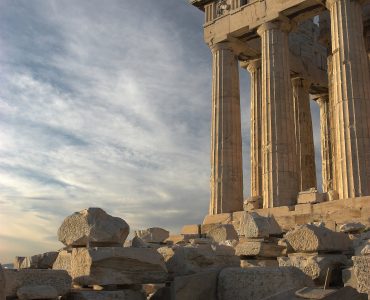 The Parthenon on the Acropolis of Athens seen from the south