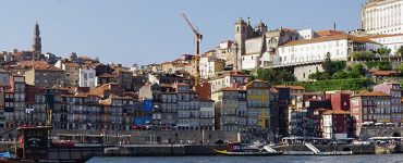 The colourful houses of the Ribeira waterfront in Porto
