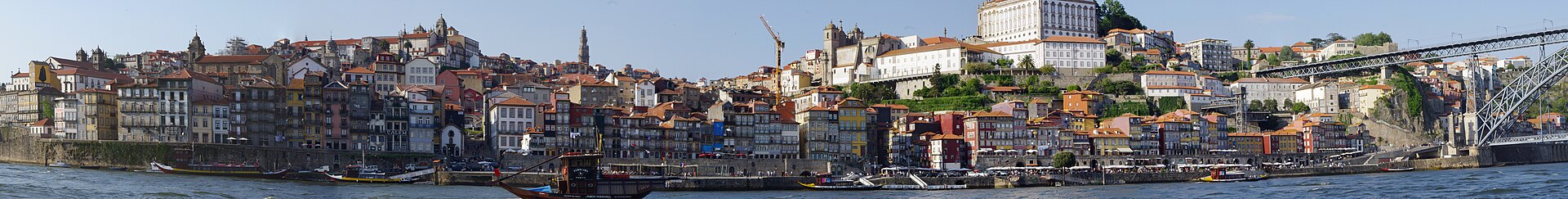 The colourful houses of the Ribeira waterfront in Porto
