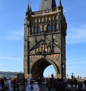 Charles Bridge and the Old Town skyline in Prague